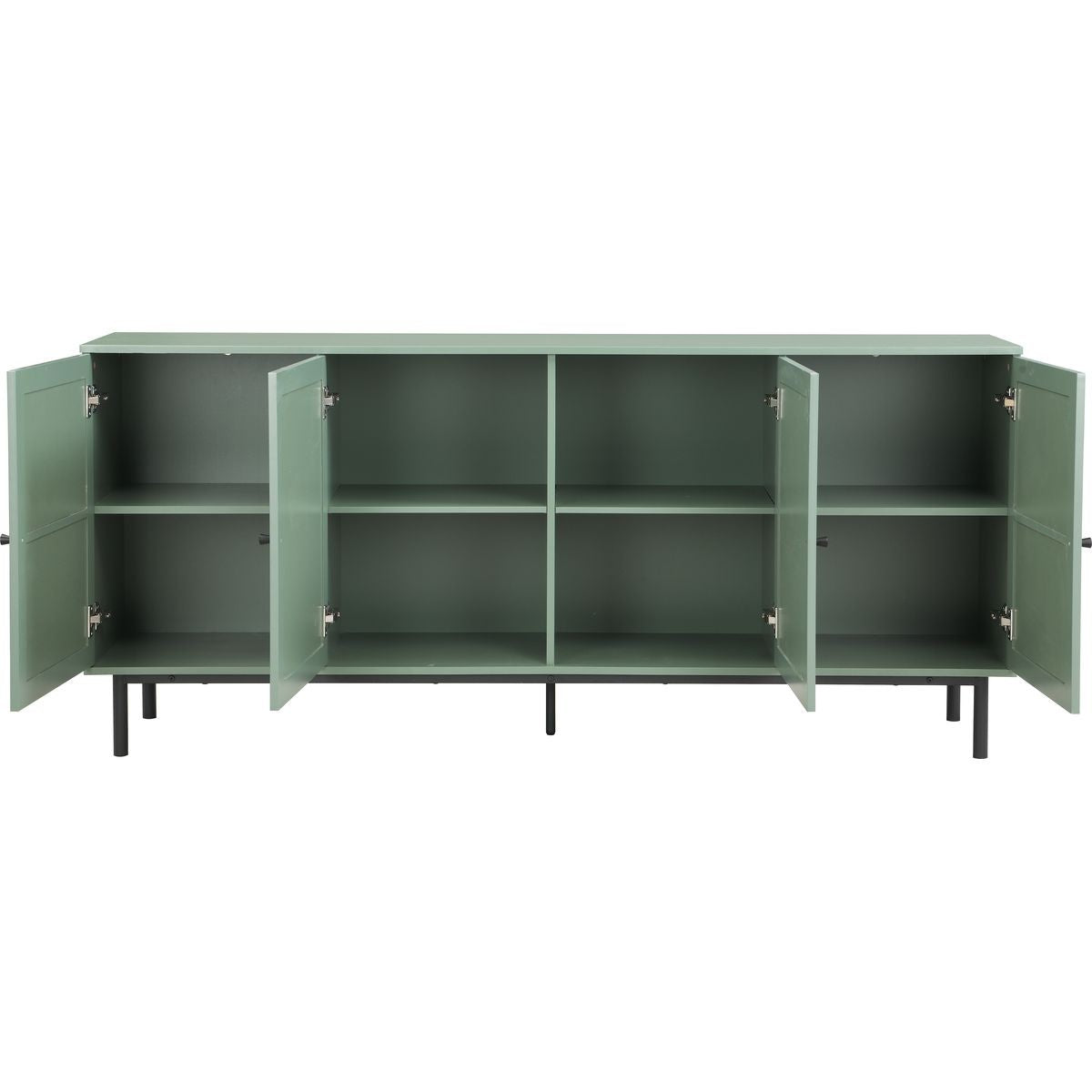 Luma - Buffet 4 Portes Cannage 180 cm - Vert