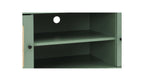 Luma - Meuble TV 2 Portes Cannage 160 cm - Vert