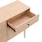 Lisa - Commode 6 Tiroirs Placage Chêne 120 cm - Bois