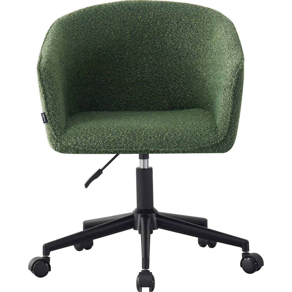 Marlo - Fauteuil de Bureau Pivotant et Réglable en Hauteur en Tissu Bouclé - Vert