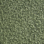 Muse - Lot de 2 Chaises de Bar en Cannage et Tissu Bouclé, Piètement Chromé - Vert