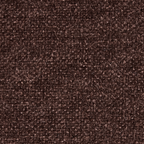 Muse - Lot de 2 Chaises en Cannage, Tissu Chenille et Piètement Chromé - Marron