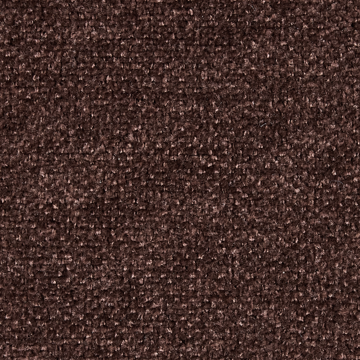 Muse - Lot de 2 Chaises en Cannage, Tissu Chenille et Piètement Chromé - Marron