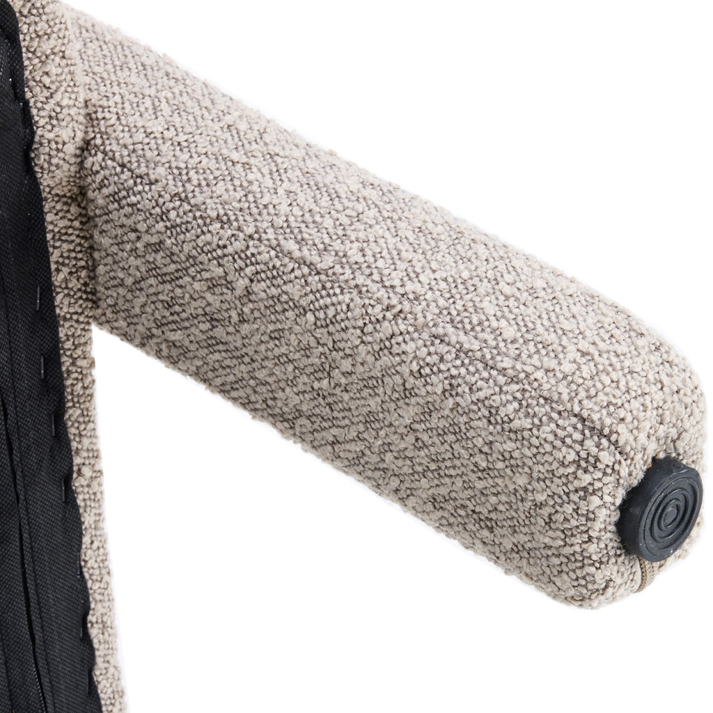 Niko - Fauteuil en Tissu Bouclé - Taupe
