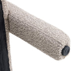 Niko - Fauteuil en Tissu Bouclé - Taupe