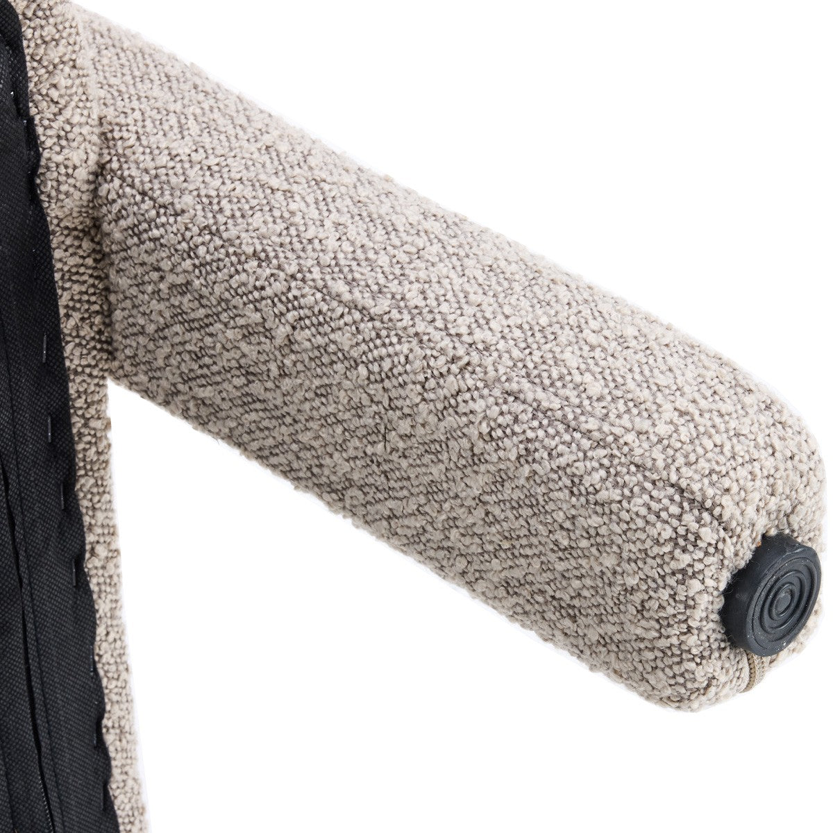 Niko - Fauteuil en Tissu Bouclé - Taupe
