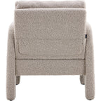 Niko - Fauteuil en Tissu Bouclé - Taupe