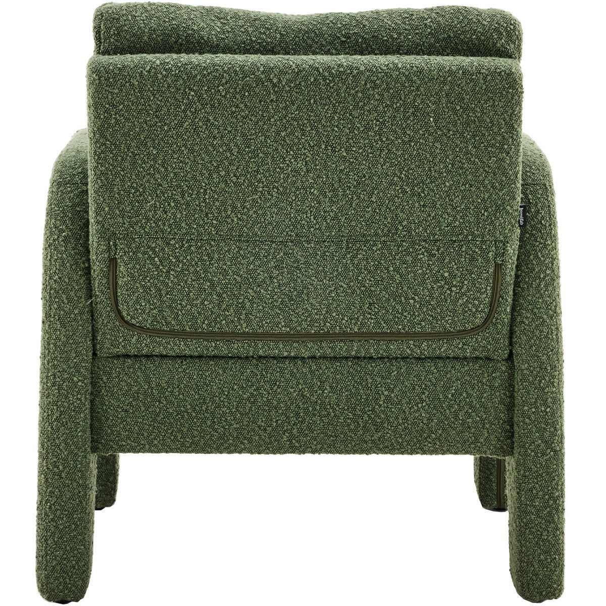 Niko - Fauteuil en Tissu Bouclé - Vert Kaki