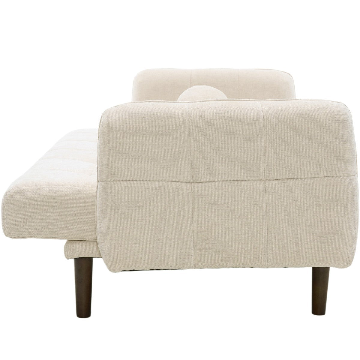 Pavia - Canapé Convertible 3 Places en Tissu Chenille - Beige