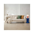Pavia - Canapé Convertible 3 Places en Tissu Chenille - Beige