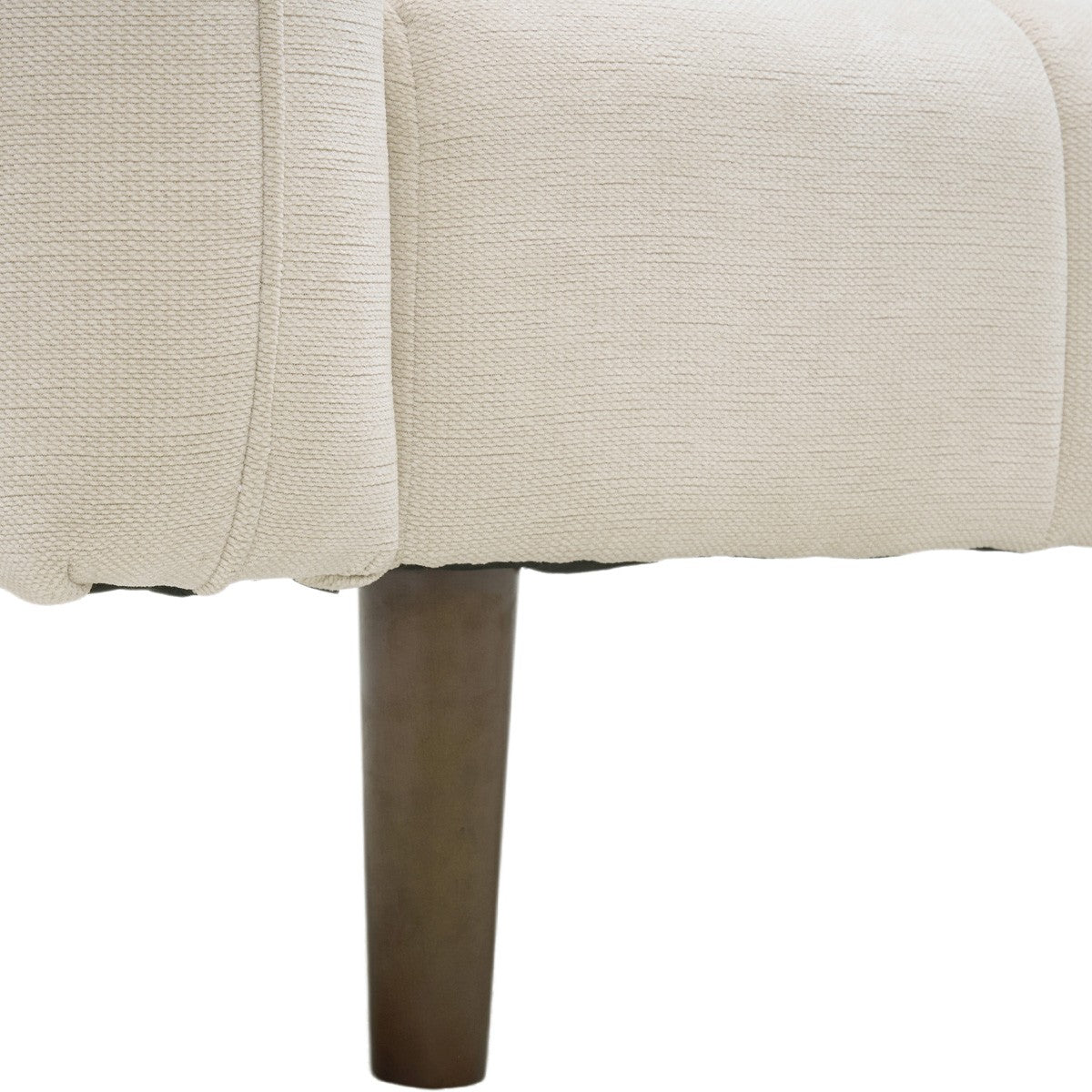 Pavia - Canapé Convertible 3 Places en Tissu Chenille - Beige
