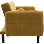 Pavia - Canapé Convertible 3 Places en Tissu Chenille - Bronze