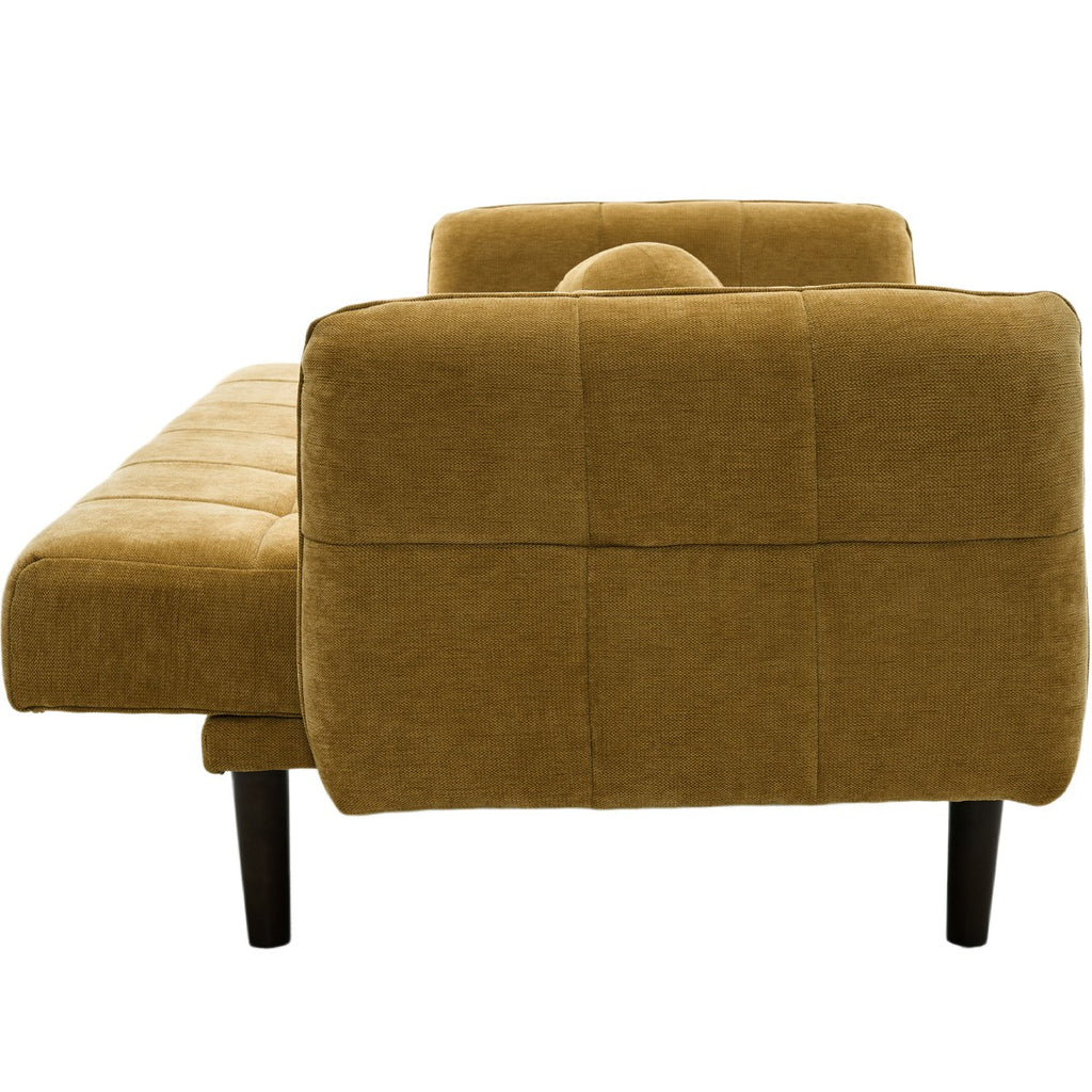 Pavia - Canapé Convertible 3 Places en Tissu Chenille - Bronze