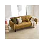 Pavia - Canapé Convertible 3 Places en Tissu Chenille - Bronze