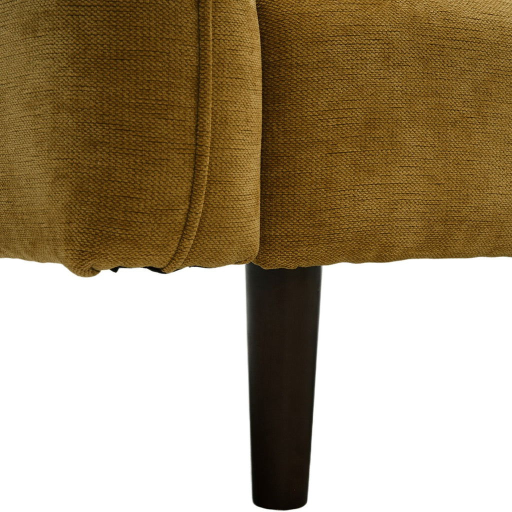Pavia - Canapé Convertible 3 Places en Tissu Chenille - Bronze