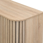 Solna - Buffet 4 Portes Couleur Chêne 168 cm - Bois