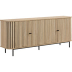 Solna - Buffet 4 Portes Couleur Chêne 168 cm - Bois