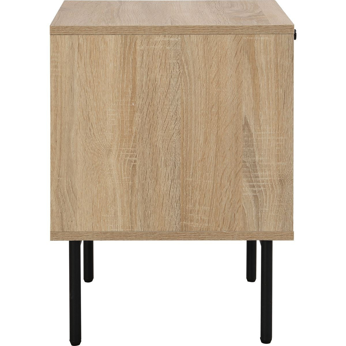 Solna - Table de Chevet 1 Tiroir Couleur Chêne 40 cm - Bois