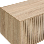 Solna - Meuble TV 2 Portes Couleur Chêne 160 cm - Bois