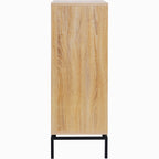 Talia - Bibliothèque 1 Porte 4 Niches Effet 80 cm - Bois
