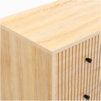 Talia - Commode 3 Tiroirs Effet 105 cm - Bois