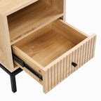 Talia - Table de Chevet 1 Tiroir Effet 40 cm - Bois
