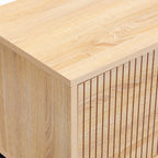 Talia - Meuble TV 2 Portes Effet 160 cm - Bois