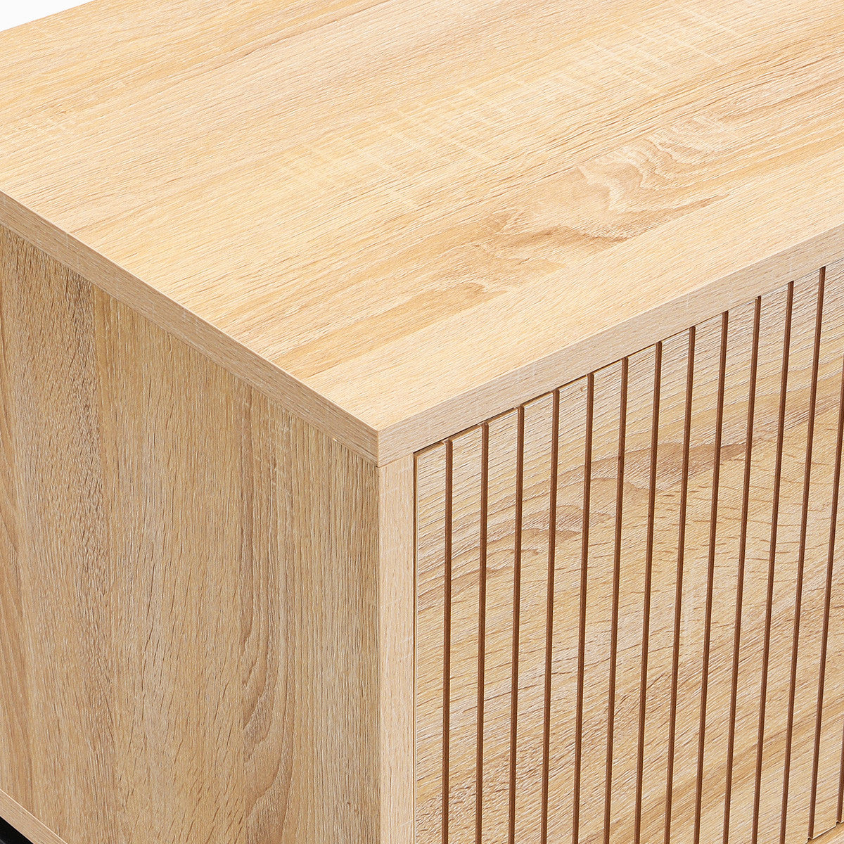 Talia - Meuble TV 2 Portes Effet 160 cm - Bois