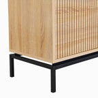 Talia - Meuble TV 2 Portes Effet 160 cm - Bois