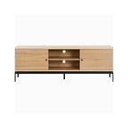 Talia - Meuble TV 2 Portes Effet 160 cm - Bois
