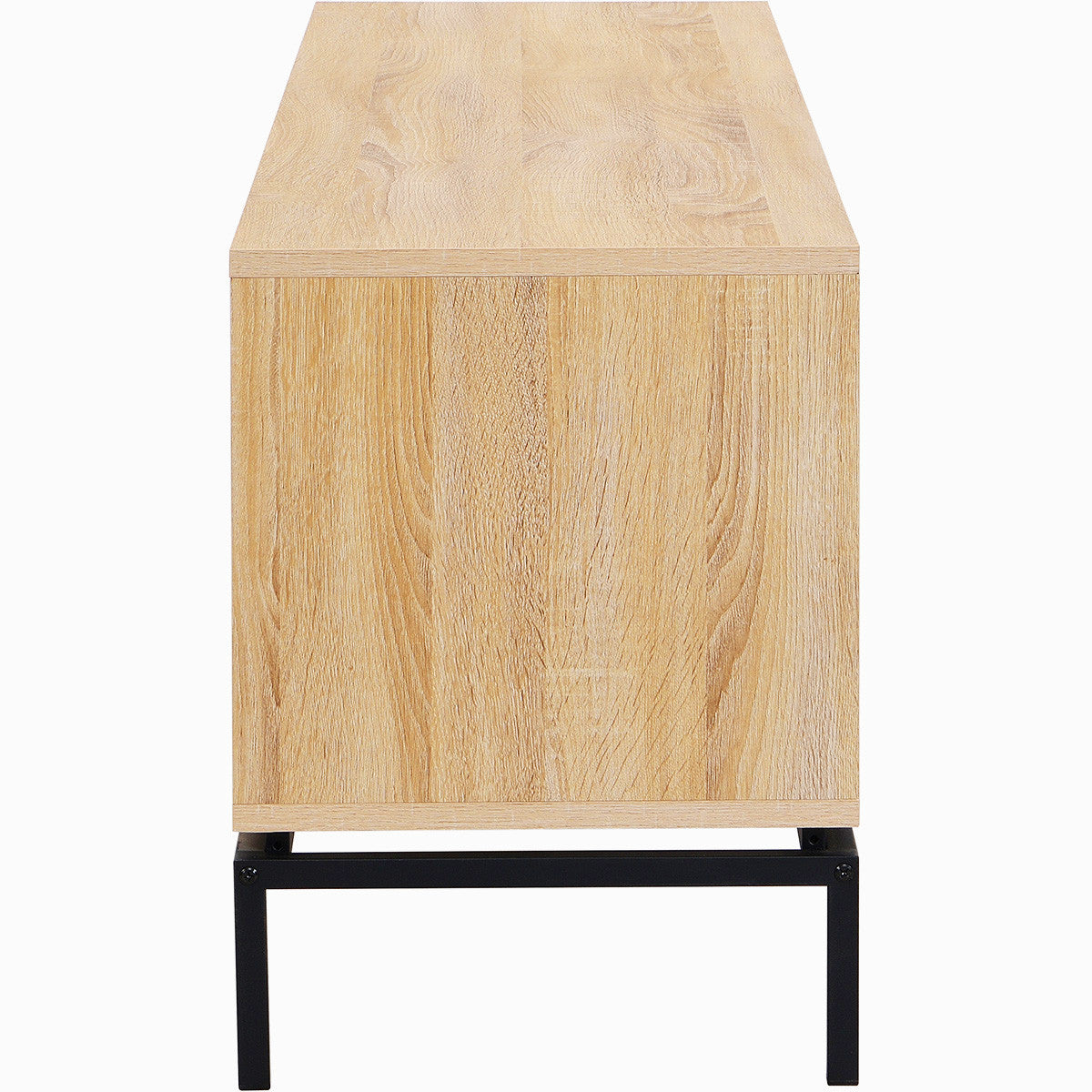Talia - Meuble TV 2 Portes Effet 160 cm - Bois