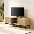 Talia - Meuble TV 2 Portes Effet 160 cm - Bois