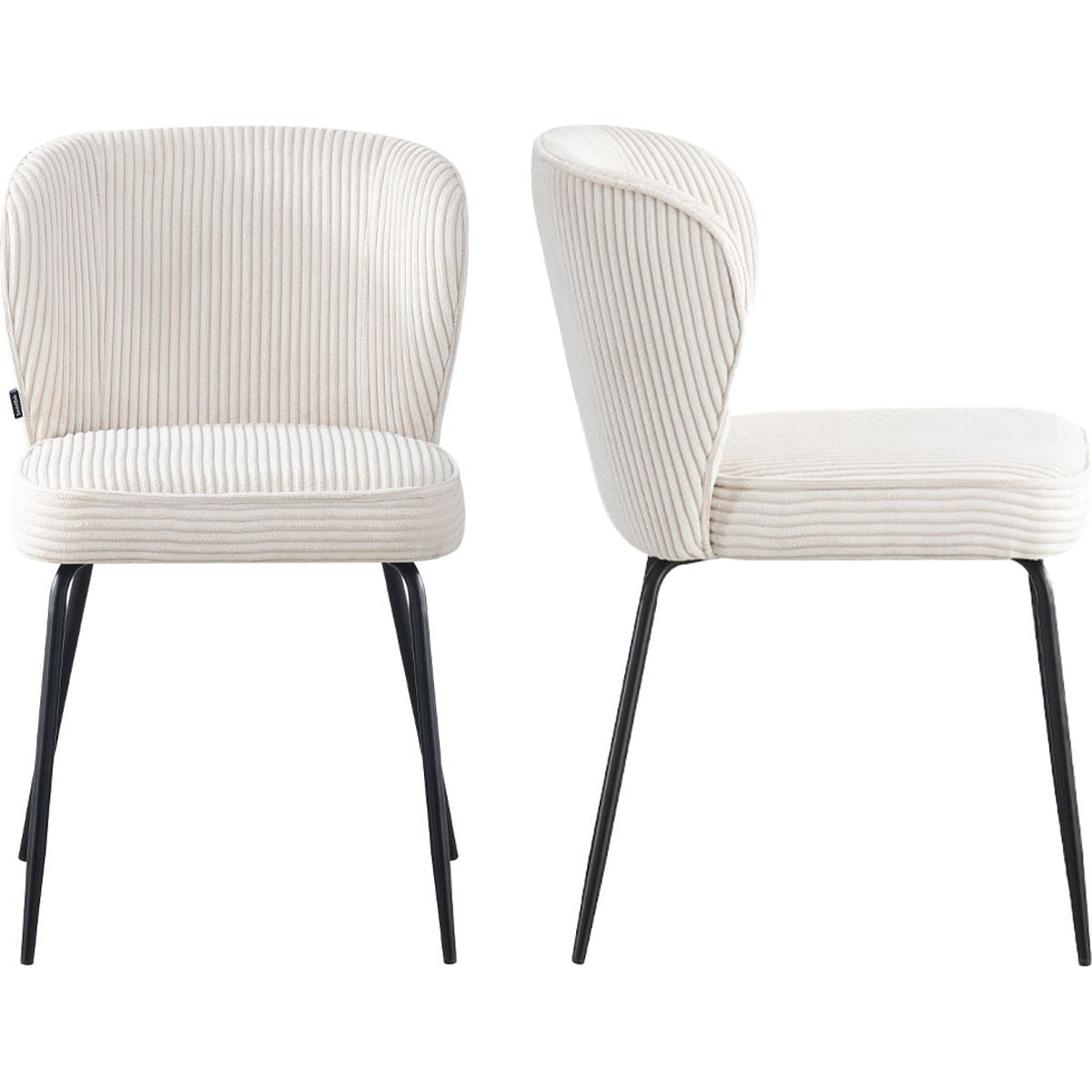 Tara - Set Di 2 Sedie - Velluto A Coste - Beige