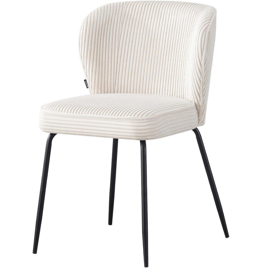 Tara - Set Di 2 Sedie - Velluto A Coste - Beige