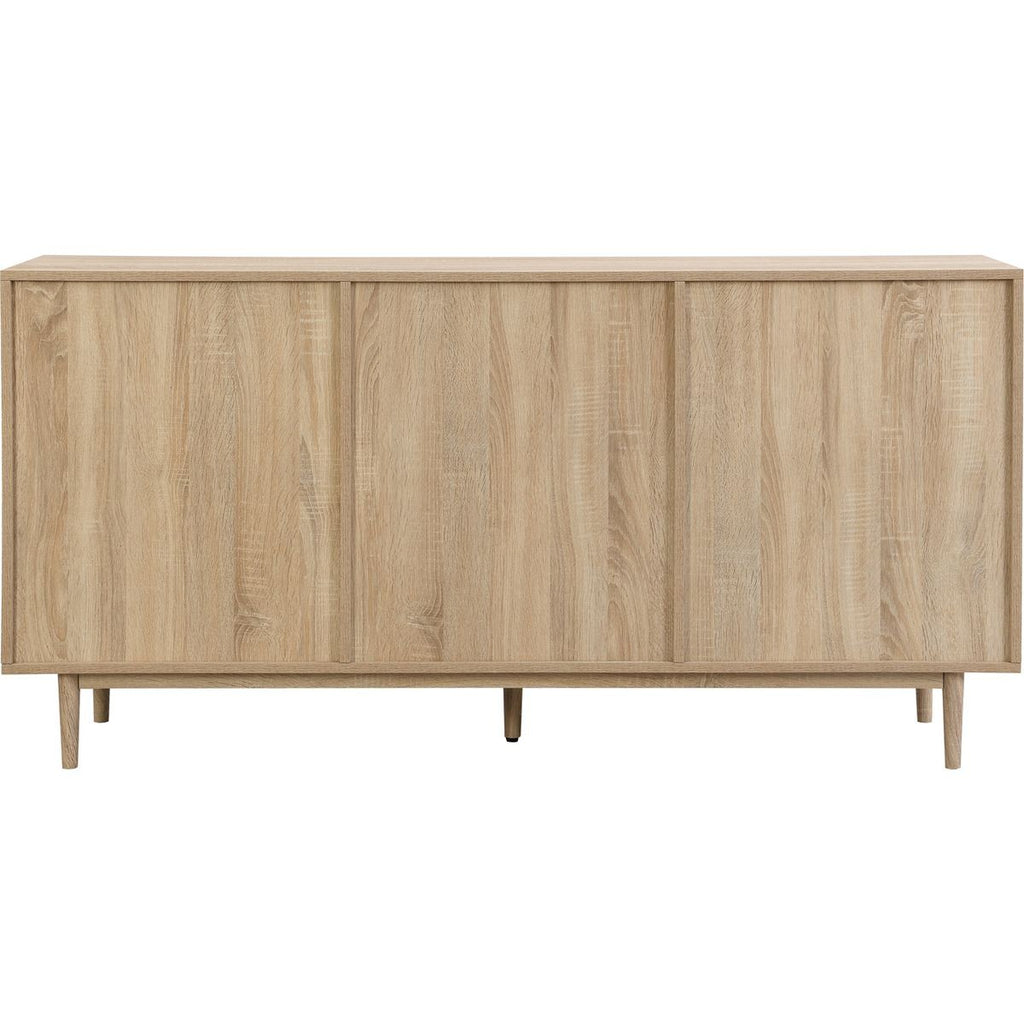 Tivoli - Buffet 3 Portes Couleur Chêne 160 cm - Bois