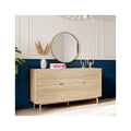 Tivoli - Buffet 3 Portes Couleur Chêne 160 cm - Bois