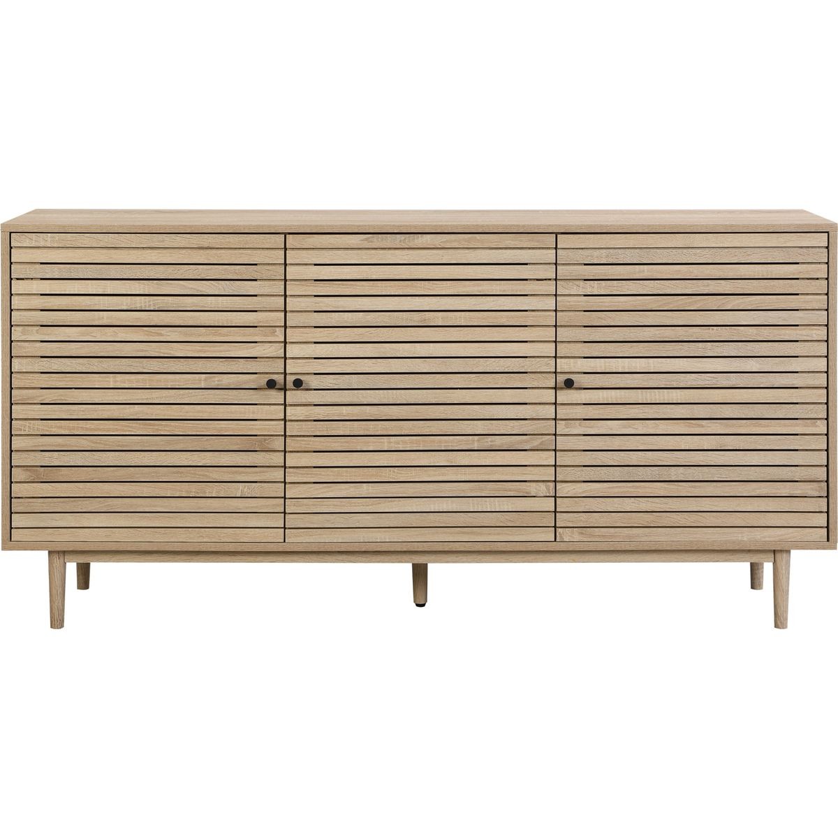 Tivoli - Buffet 3 Portes Couleur Chêne 160 cm - Bois
