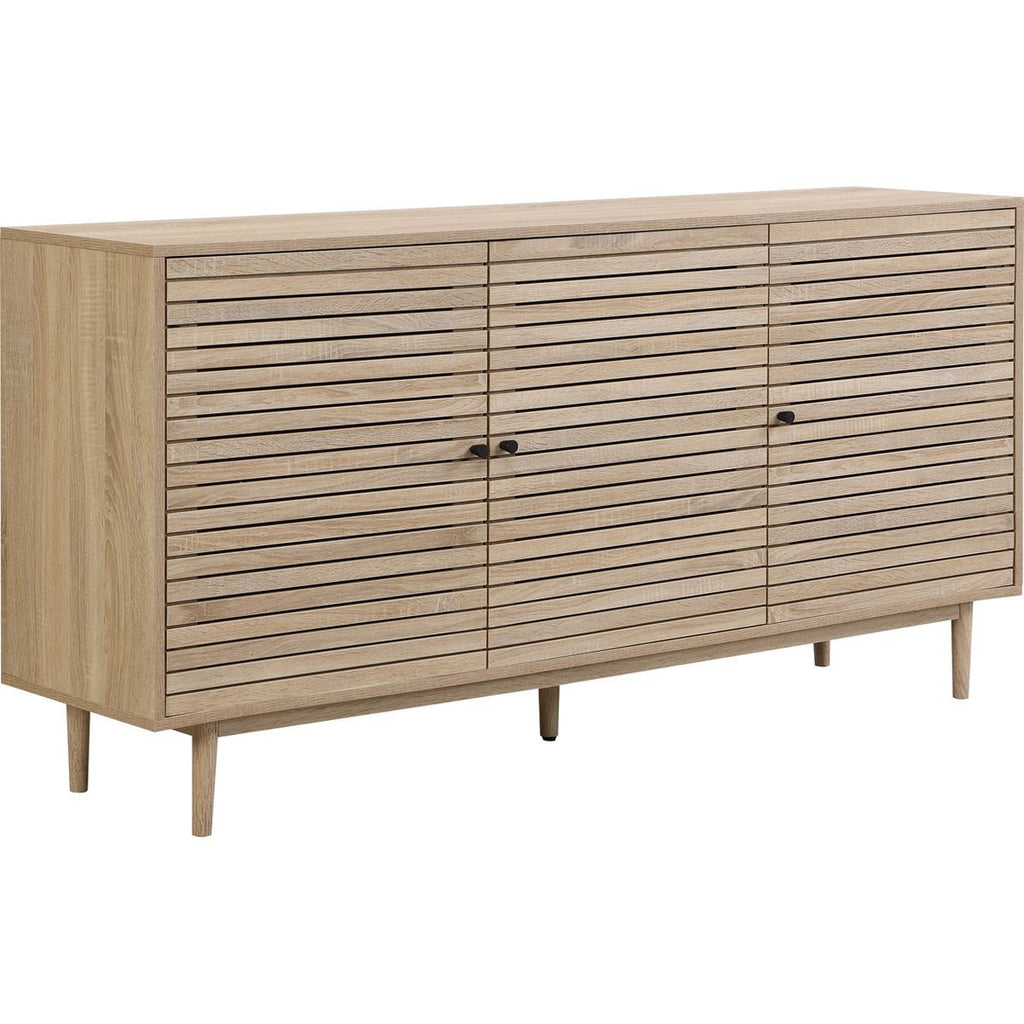 Tivoli - Buffet 3 Portes Couleur Chêne 160 cm - Bois