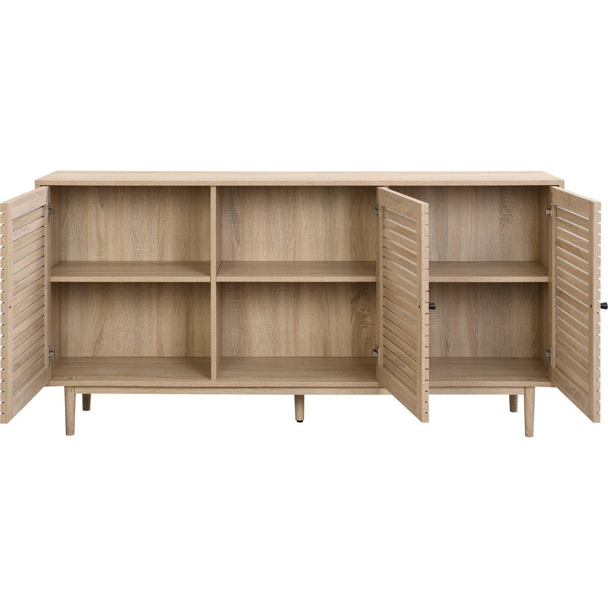 Tivoli - Buffet 3 Portes Couleur Chêne 160 cm - Bois