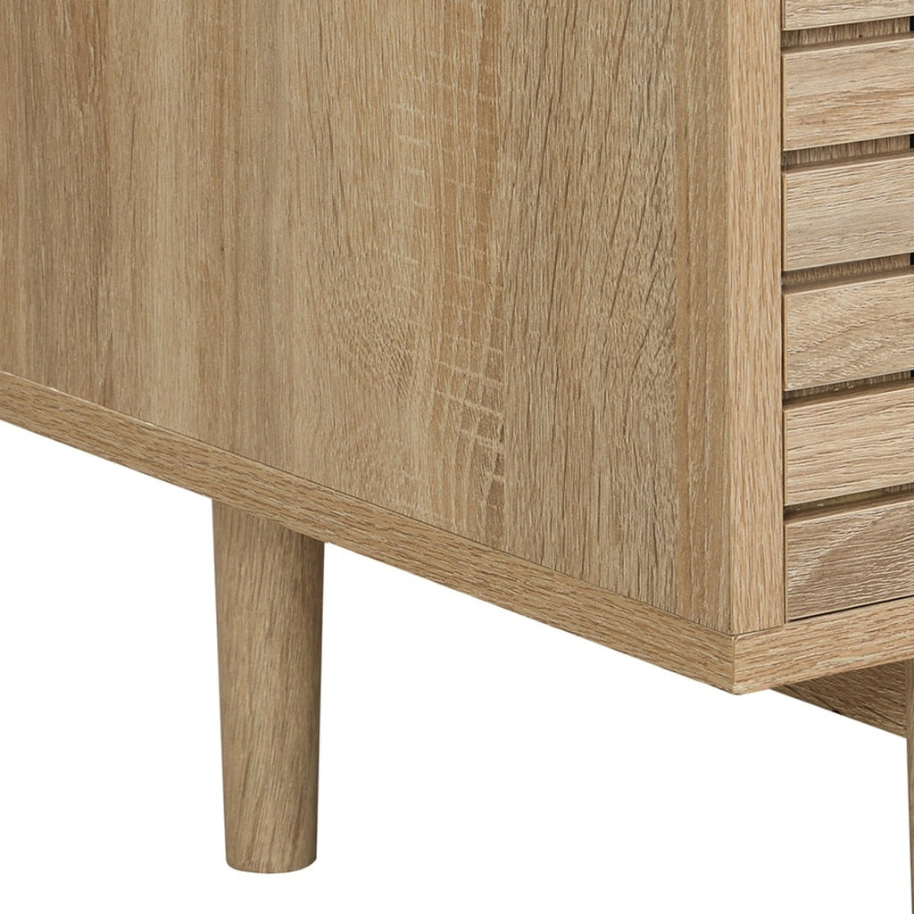 Tivoli - Meuble TV 2 Portes Couleur Chêne 160 cm - Bois