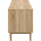 Tivoli - Meuble TV 2 Portes Couleur Chêne 160 cm - Bois