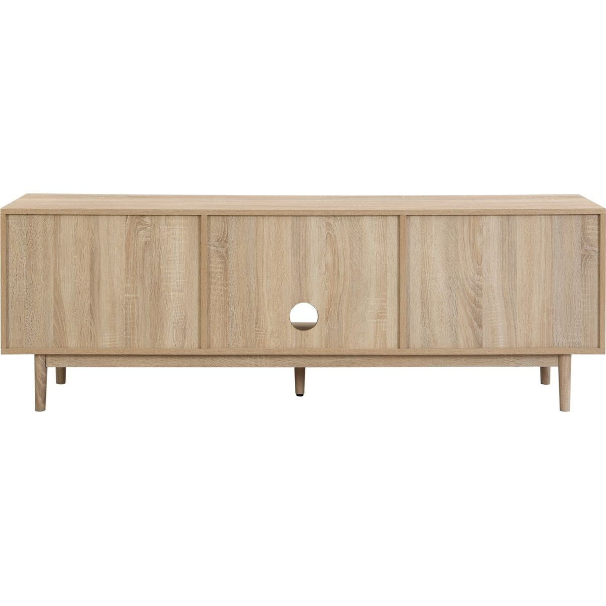 Tivoli - Meuble TV 2 Portes Couleur Chêne 160 cm - Bois