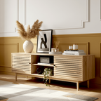 Tivoli - Meuble TV 2 Portes Couleur Chêne 160 cm - Bois