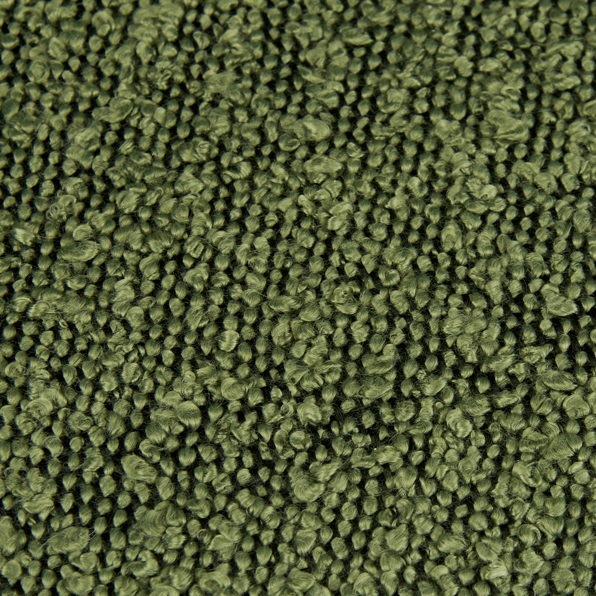 Toma - Lot de 2 Tabourets de Bar en Tissu Bouclé, Piètement Chromé - Vert