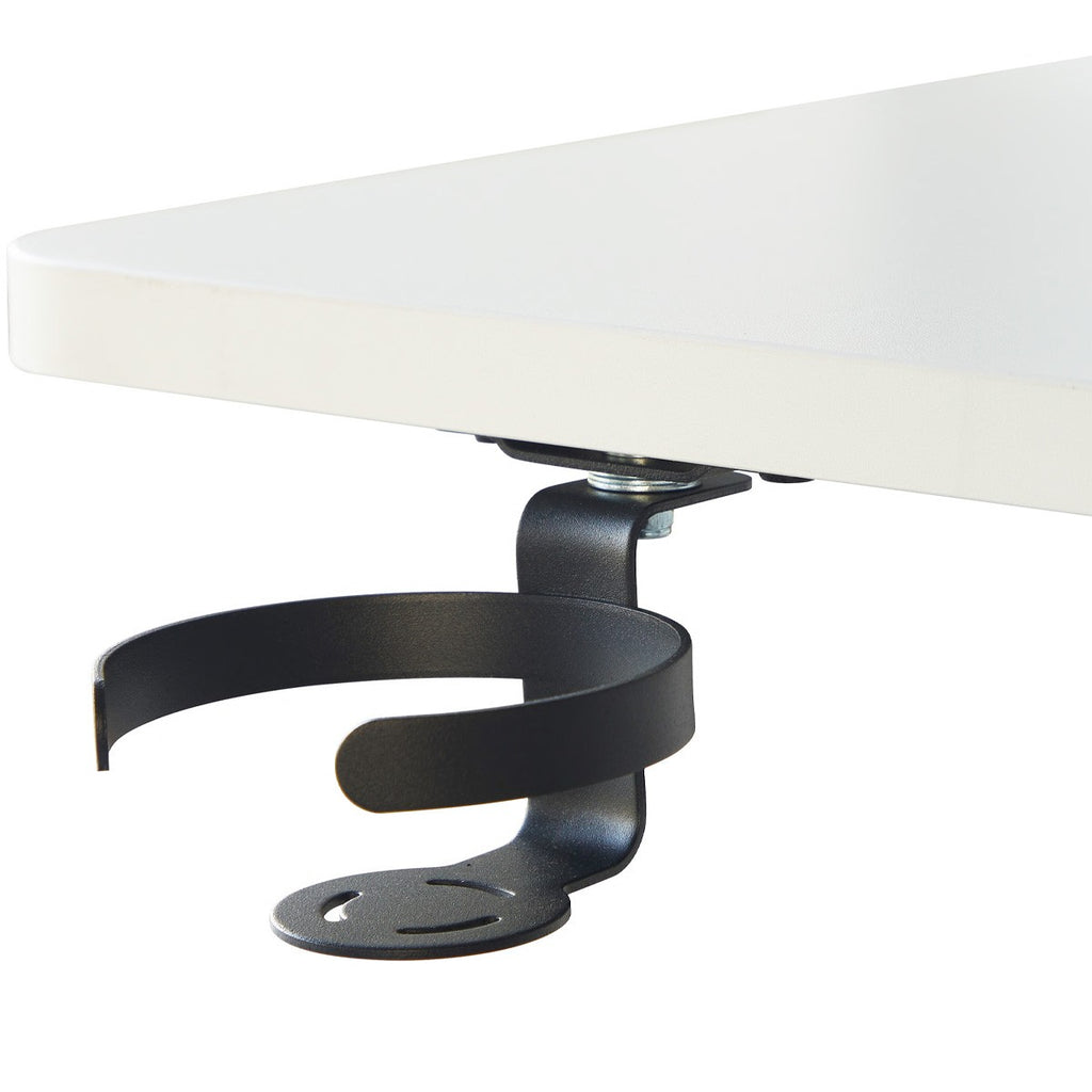 Up&Down - Bureau Assis-Debout Électrique Réglable 72-120 cm avec Ports USB - Blanc