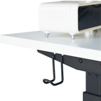 Up&Down - Bureau Assis-Debout Électrique Réglable 72-120 cm avec Ports USB - Blanc