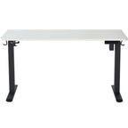 Up&Down - Bureau Assis-Debout Électrique Réglable 72-120 cm avec Ports USB - Blanc