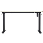 Up&Down - Bureau Assis-Debout Électrique Réglable 72-120 cm avec Ports USB - Blanc