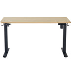 Up&Down - Bureau Assis-Debout Électrique Réglable 72-120 cm avec Ports USB - Effet - Bois