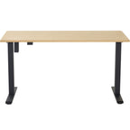Up&Down - Bureau Assis-Debout Électrique Réglable 72-120 cm avec Ports USB - Effet - Bois